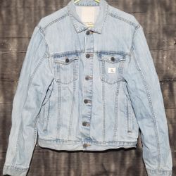 Vintage 90s Calvin Klein denim jacket mens size L