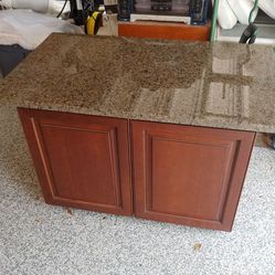 Cabinet turned into a TV stand