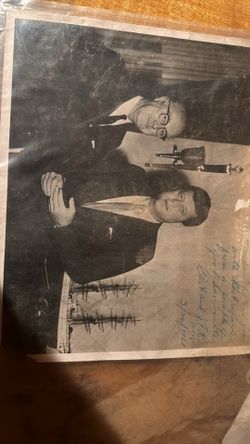 Autographed Original JFK Photo 