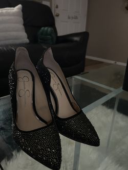 Black and Sliver Women’s heels 