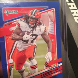 Rated Rookie Kareem Hunt  Press Proof Card 