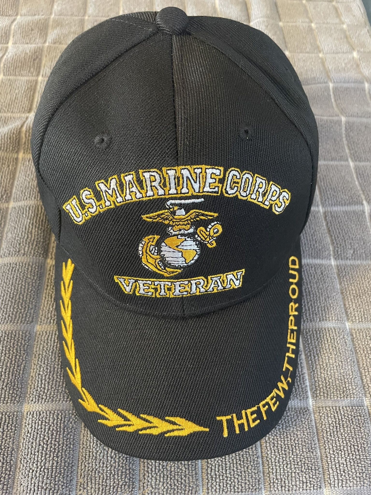 Brand New Black US Marine Corps Veterans Baseball Cap