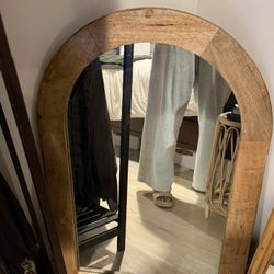 $90 Arched Wooden Mirror