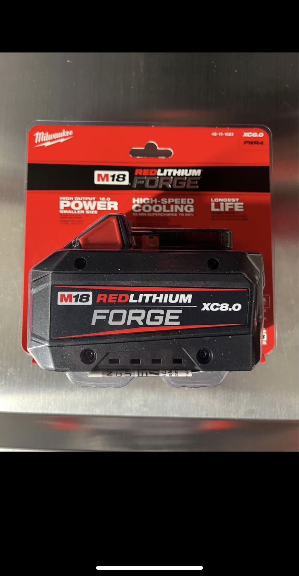 Milwaukee M18 8.0 Forge Battery