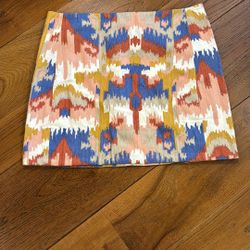Sezane Malia Ikat Embroidered Skirt