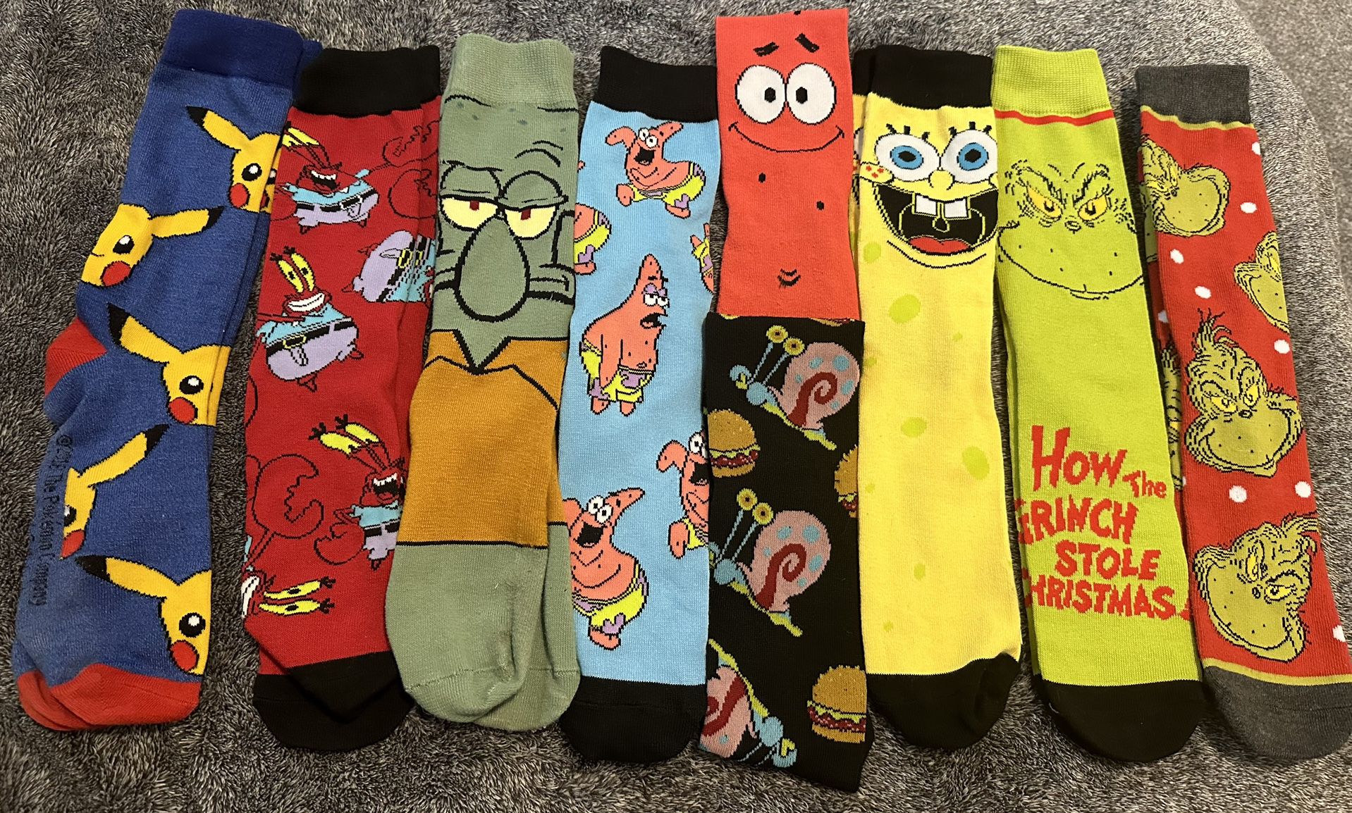 SpongeBob Socks Lot 