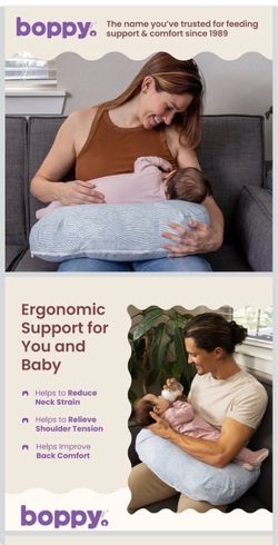 New Boppy Ergonomic Nursing Pillow