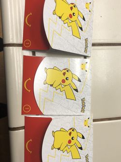 Unopened Pokémon McDonalds packs