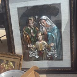 Mother Mary Joseph and Jesus Picture 