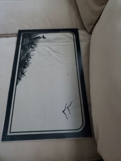 Vintage glass panel