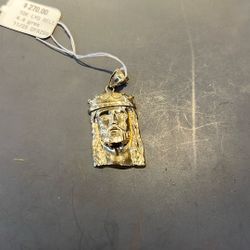 10k Jesus Pendant 