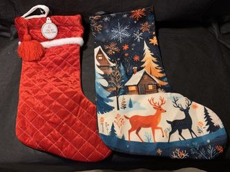 2 New Cute Stockings For Christmas 