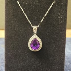 Genuine Amethyst Necklace 
