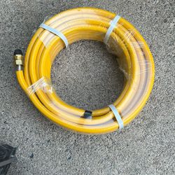 70FT 1/2in CSST Gas Line Flexible Gas Line 1/2inch Gas Pipe Kit, Natural Gas Line for Stove Dryer Heater with 2 Male Adapter Fittings, Corrugated Stai