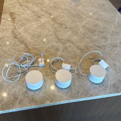 Three (3) Google WiFi Routers.