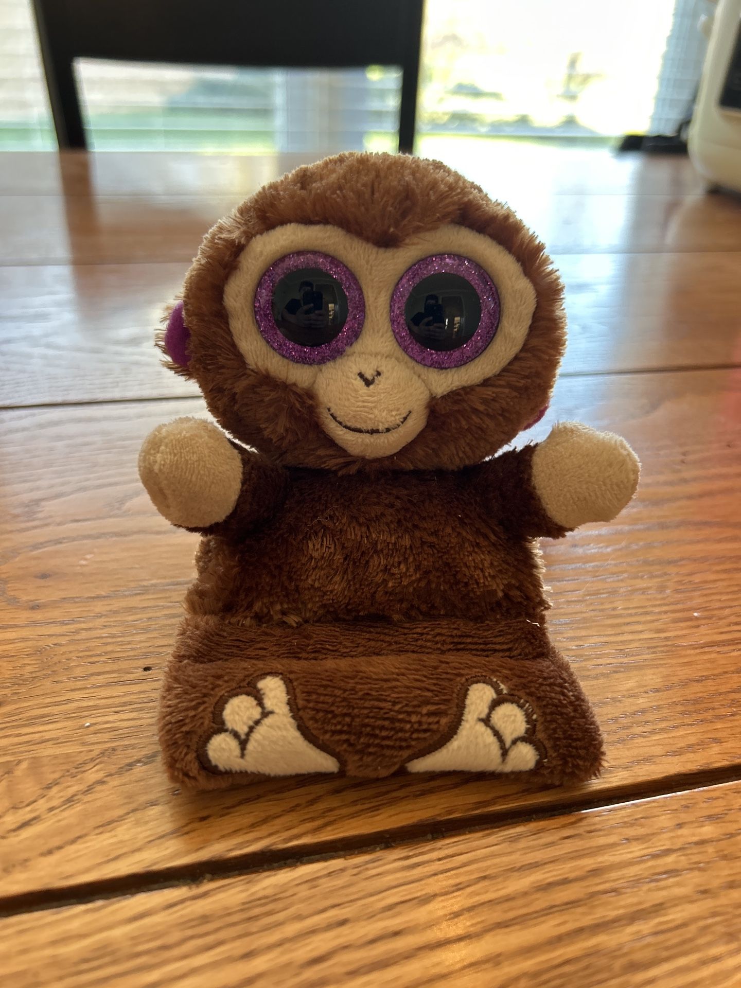 TY Monkey Phone Holder Beanie Baby 