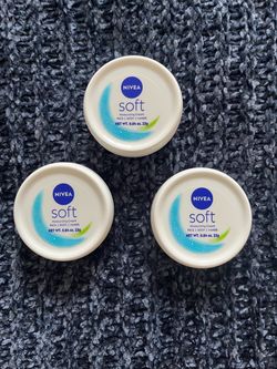 (PACK OF 3) NIVEA SOFT MOISTURIZING CREAM FACE/BODY/HANDS