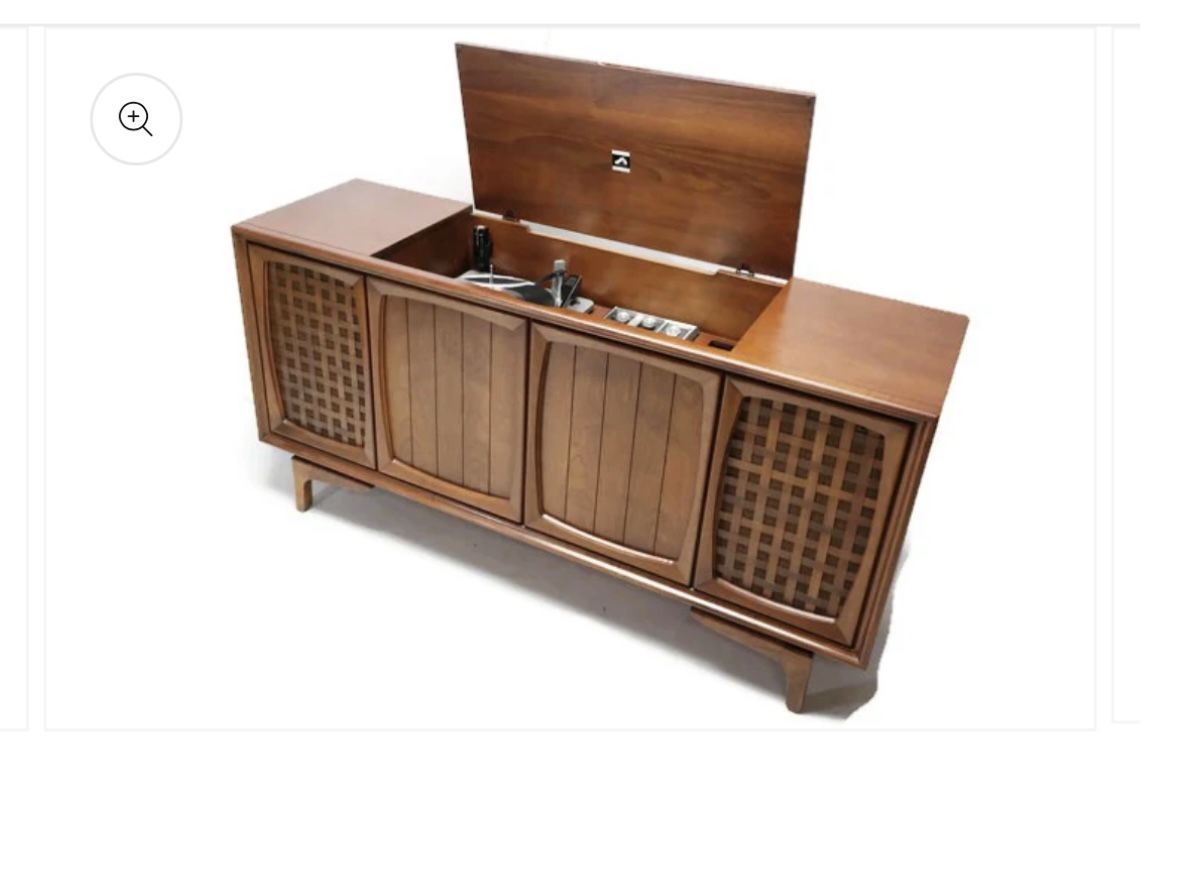 RCA Victor Victrola Mid Century Modern Stereo Console Record Player
