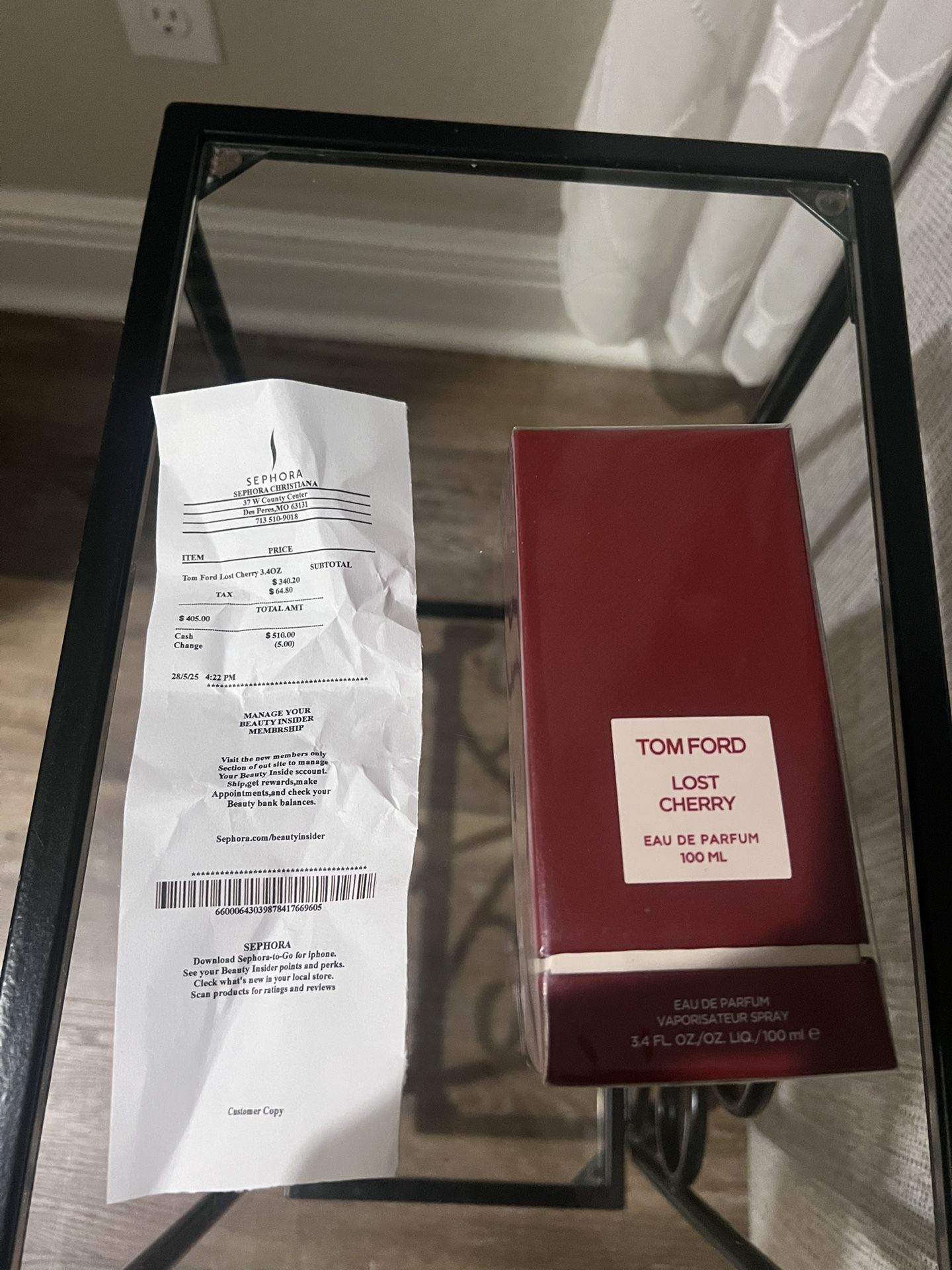 Tom Ford Lost Cherry Perfume(Authentic And Sealed!)