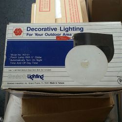 Gentech lighting decorative lighting for outdoors with a photocell