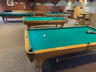 Pool Hall table and chairs