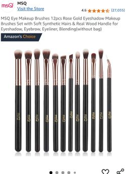 12 Pcs Eye Makeup Brushes - NEW