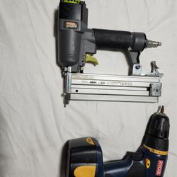 CORDLESS DRILL AND  FINISHING NAILER 