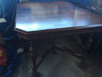 100 year old antique dining room table