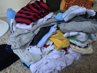 Boy clothes clean and still in good condition! And baby coats sizes 6-12 months