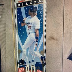 Dodger Stadium Hung Mike Piazza Banner 1998