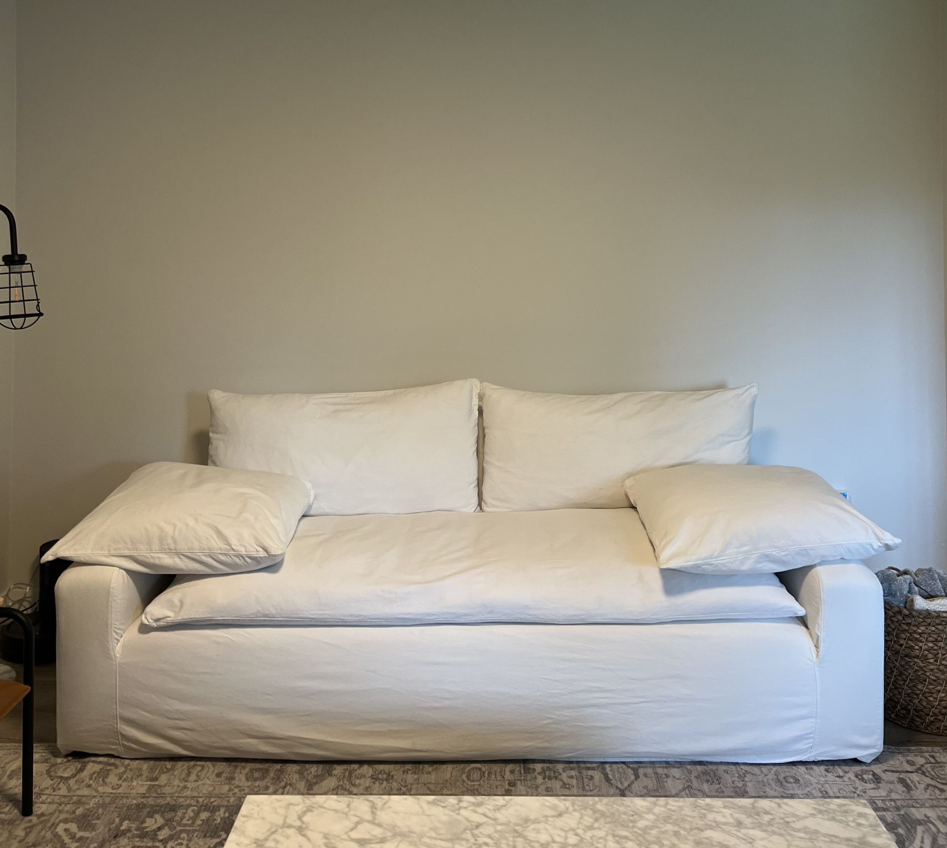 Crate&Barrel Ever Slipcovered Sofa