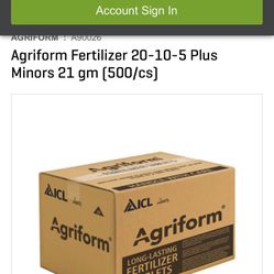Agriform Tablets Fertilizer  New 500 21gm 
