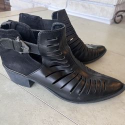 Leather & Suede Ankle Boots (Nordstrom)