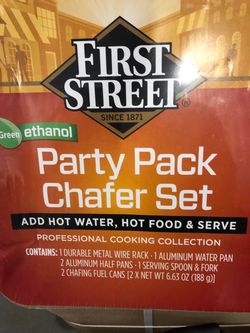 First Street Party Pack Chafer Set