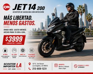 🛵 ¿Buscas un scooter confiable que dure años? SYM JET 14 200i