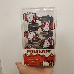 Hello Kitty Christmas Shower Curtain Hooks