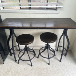 Table with Barstools