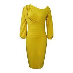Yellow Elegant Dress 