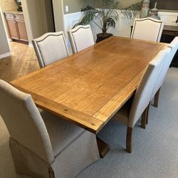 Dining Table 86x42 With 6 Chairs