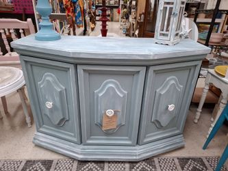 Console, Sofa, Side Table Coastal  Blue