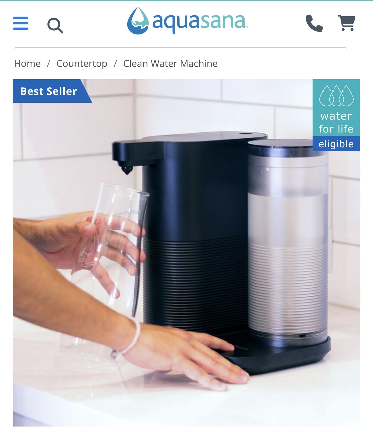 Aquasana Counter Water Filter