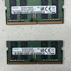 32GB Ram 2x16 DDR 4