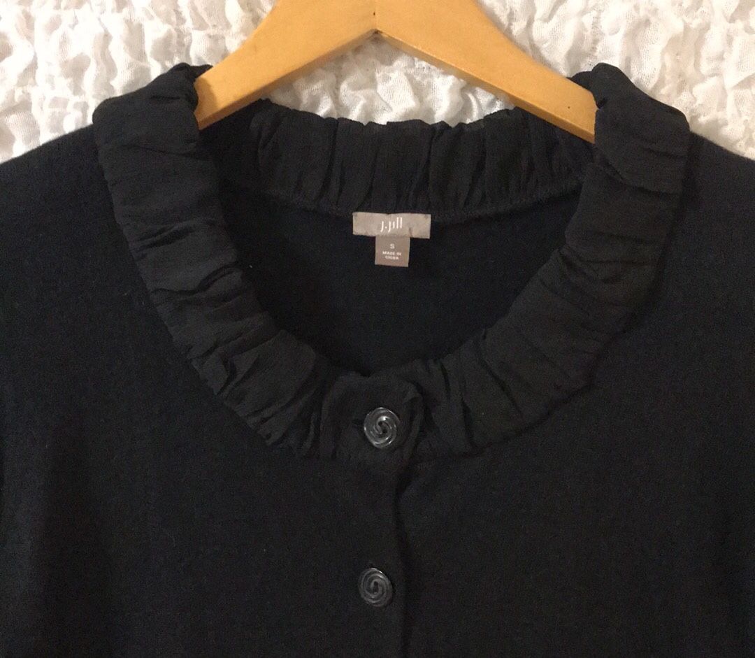 J.Jill: Button Front Sweater (Size S) & Layered Coordinating Skirt (Size 4)