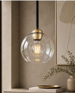 New Glass Pendant Light