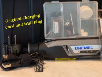 Unused Dremel Lite 7760 Cordless Rotary Tool + Massive Accessory & Blade Bundle
