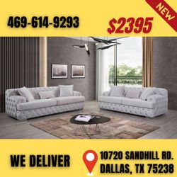 Sofa Loveseat With Pillows 