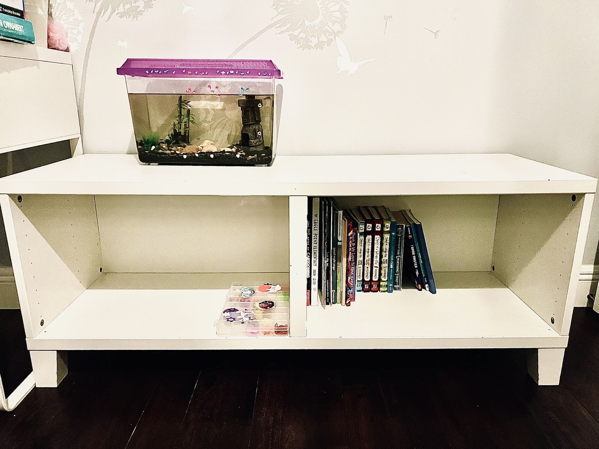 White Storage/ Bookshelf For Sale