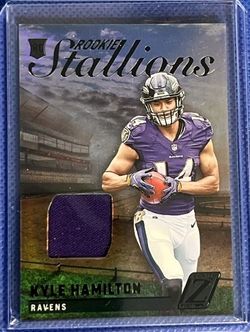 This 2022 Zenith Kyle Hamilton RC Rookie Stallions Jersey Relic #RS-KH