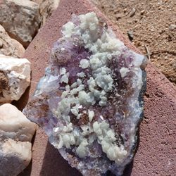 Amethyst With Mineral Crystalizatiin