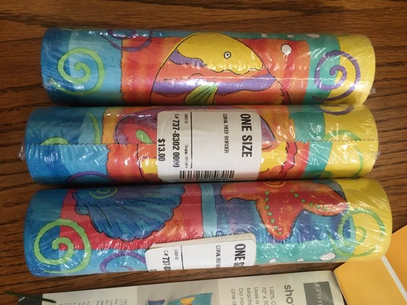 Set of 3 new Coral Reef wallpaper Borders